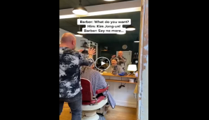 Man asks barber to give him a Kim Jong Un style haircut; what happens next will astound you!