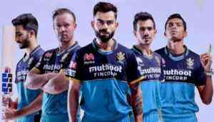 IPL 2021: RCB to sport blue jersey on Sept 20 to pay tribute to frontline workers