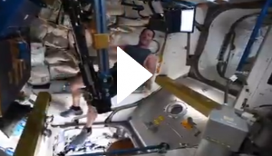 Astronaut performs workout in space; video will make you say wow!