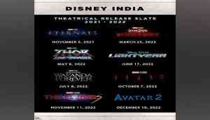 Disney India announces theatrical release slate for 2021-2022