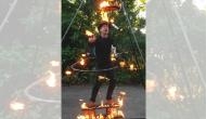 Man performs dangerous stunt with fire; video will amuse you too!