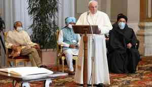 Pope Francis, other religious leaders at Vatican make joint appeal on climate change 
