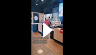 Woman misbehaves after her order takes a long time; her rude gesture caught on cam