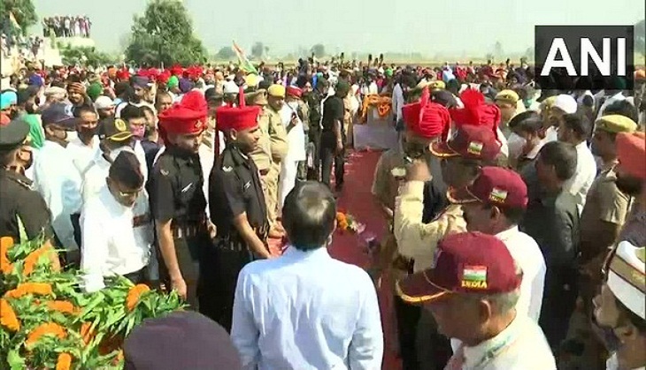 UP Minister announces Rs 50 lakh, govt job for kin of Sepoy Saraj Singh killed in Poonch encounter