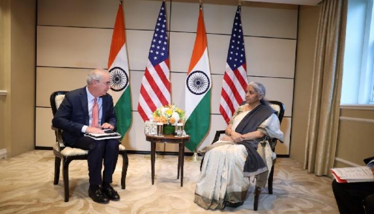 Nirmala Sitharaman holds discussions with major investment firm's chief investment officer in US
