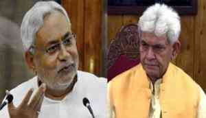 J-K killings: Nitish Kumar calls LG Manoj Sinha, expresses concern