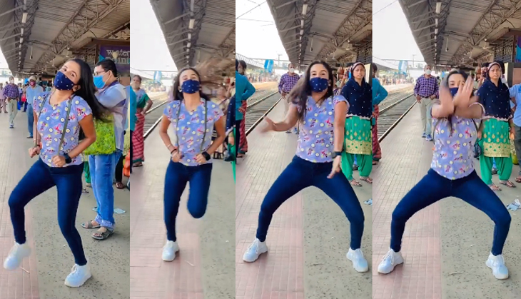 Girl dances to Saat Samundar Paar on railway station; viral video receives over 25 million views