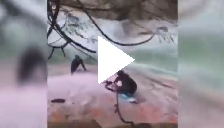 Hikers fall into waterfall pool, Sikh men use this thing to rescue them; incredible video goes viral