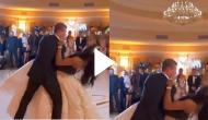 Bride and groom fall while performing this dance step; hilarious video goes viral