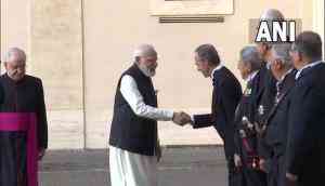 PM Modi arrives in Vatican City to meet Pope Francis ahead of G20 Summit