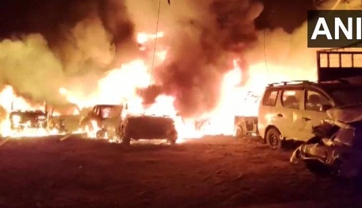 Fire in Kheda Police Station