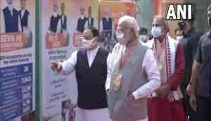 PM Modi arrives for BJP's national executive meet in New Delhi