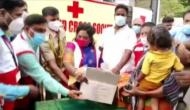 Puducherry LG visits Karuvadikuppam area to distribute flood relief material