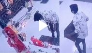 Man touches Lord Hanuman’s feet before stealing donation box; hilarious robbery video caught on cam