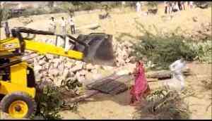 Rajasthan: Video shows JCB machine mowing down woman in Barmer, 2 FIRs registered 
