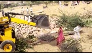 Rajasthan: Video shows JCB machine mowing down woman in Barmer, 2 FIRs registered 