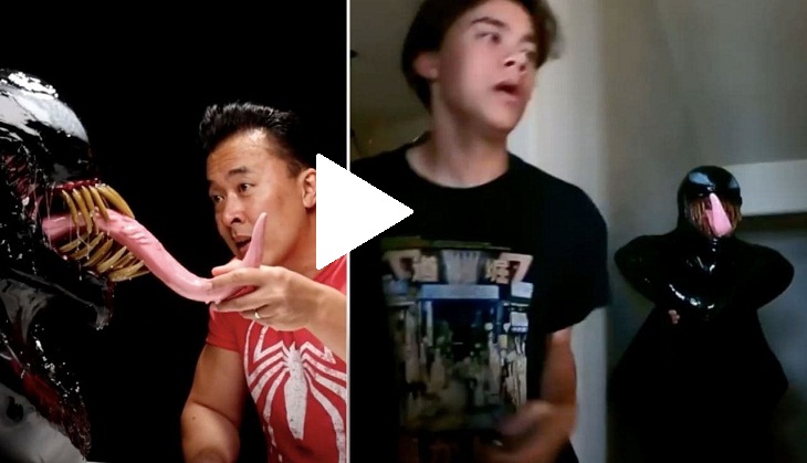 Father dresses up as Venom to scare his son; horrifying prank video goes viral