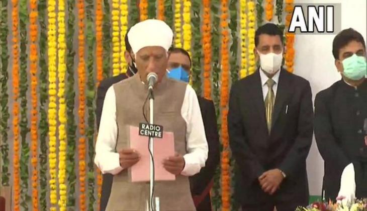Hemaram Choudhary takes oath as cabinet minister in Rajasthan government