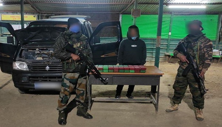 Assam Rifles foils cross-border narcotics trafficking of brown sugar worth Rs 1.20 cr in Manipur