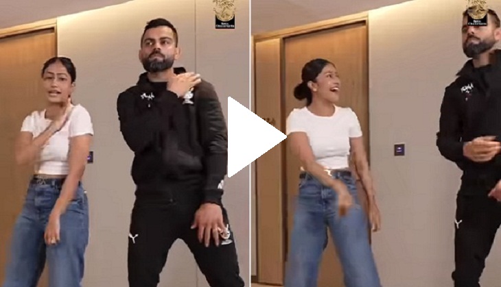 Yuzvendra Chahal's wife Dhanashree teaches some amazing dance steps to Virat Kohli; check out BTS moments