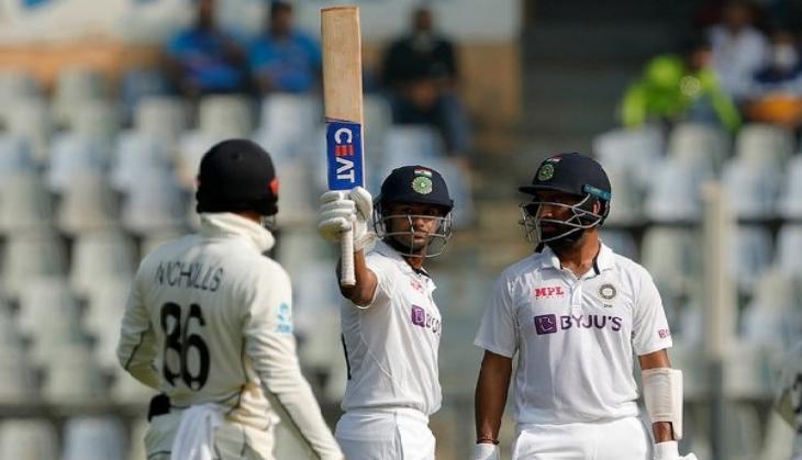 Ind vs NZ, 2nd Test: Mayank, Pujara fall but hosts extend lead to 405