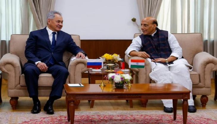 Rajnath Singh meets Russian counterpart Sergey Shoigu ahead of first 2+2 ministerial dialogue