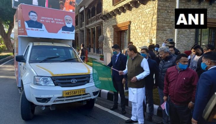 Ahead of Uttarakhand Assembly polls, Pushkar Singh Dhami flags off 'Vikas Rath Yatra'
