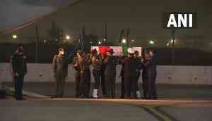 IAF Chopper Crash: Mortal remains of CDS General Rawat, others reach Palam Airbase in Delhi
