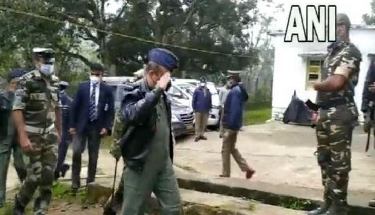 Chopper crash: Air Chief Marshal VR Chaudhari reaches crash site near Tamil Nadu's Coonoor