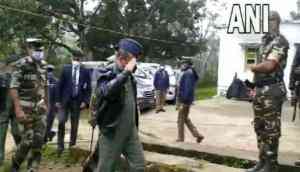 Chopper crash: Air Chief Marshal VR Chaudhari reaches crash site near Tamil Nadu's Coonoor