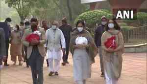 Chopper Crash: Daughters of Gen Bipin Rawat collect ashes of parents, to immerse them in Haridwar 