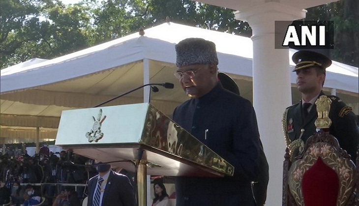 Indian flag shall always fly high because brave men like CDS Rawat train here: President Kovind at IMA passing out parade