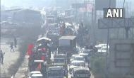 Farmers leave from Delhi borders in large convoys; traffic slows down on highways