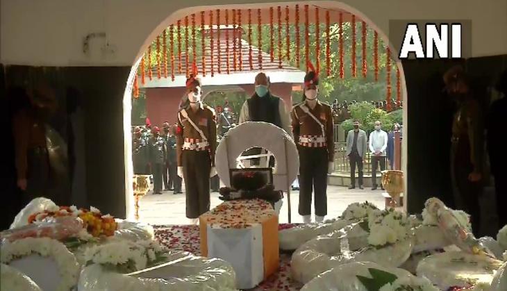 Rajnath Singh pays tribute to Lt Col Harjinder Singh who died in chopper crash with CDS Rawat