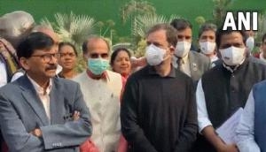 Opposition MPs hold protest march from Parliament demanding to revoke suspension of 12 RS MPs