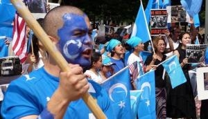Uyghur rights activists organize protest against China's atrocities 