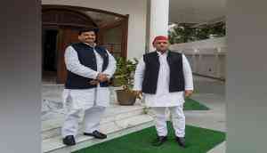 UP polls 2022: Akhilesh Yadav meets PSP leader Shivpal Singh Yadav in Lucknow, holds discussions on forging alliance