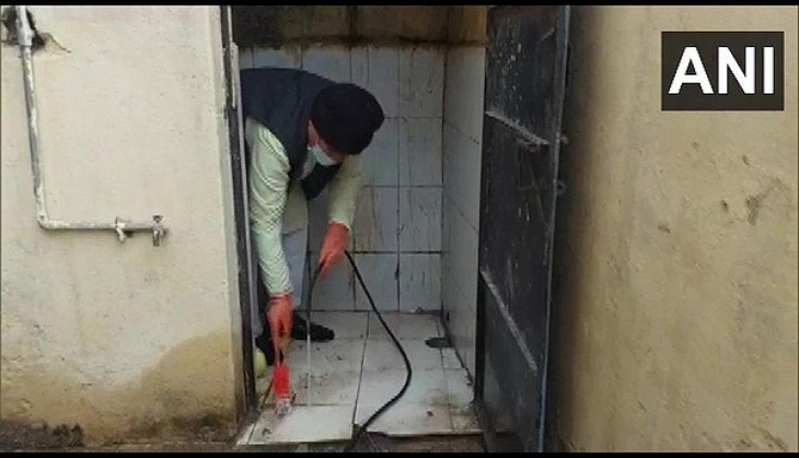 Madhya Pradesh minister cleans toilet at government school in Gwalior