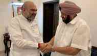 Captain Amarinder Singh visits Amit Shah's residence