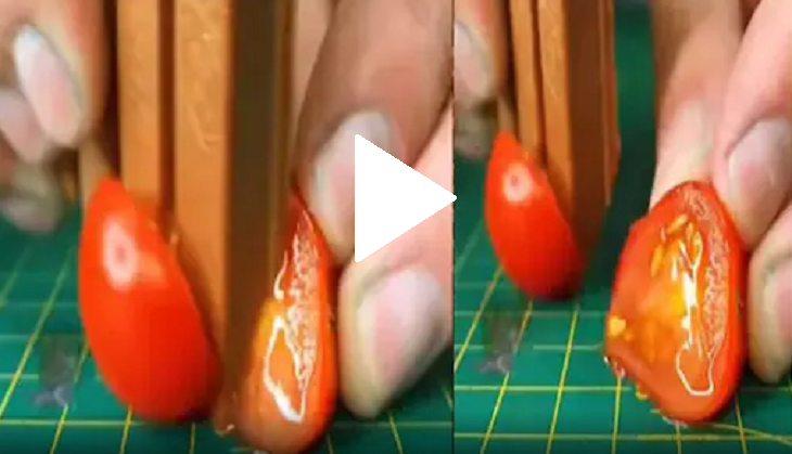 Man shares hilarious hack to cut tomato with chocolate; can you do that?