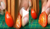 Man shares hilarious hack to cut tomato with chocolate; can you do that?