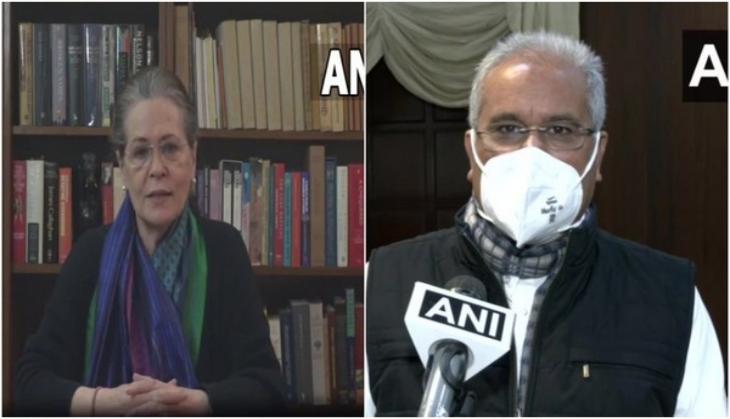Sonia Gandhi speaks with Baghel, take stock of COVID situation in Chhattisgarh