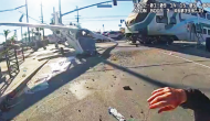 Caught on cam: Train crashes into airplane just seconds after pilot rescued 