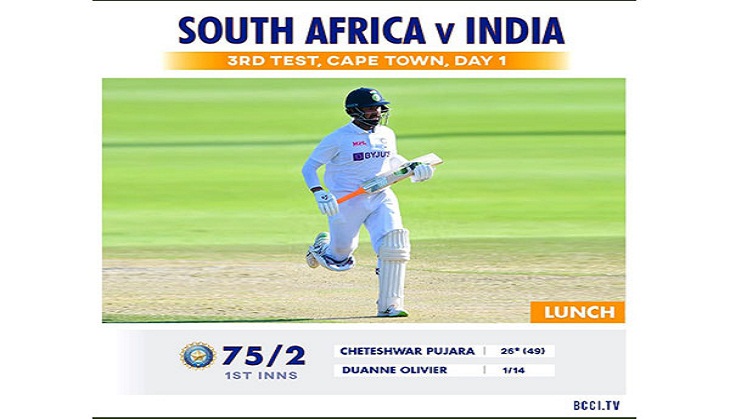 SA vs India, 3rd Test: Kohli-Pujara steady ship after shaky start (Lunch, Day-1)