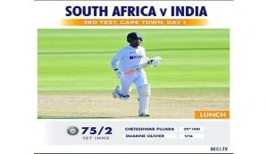 SA vs India, 3rd Test: Kohli-Pujara steady ship after shaky start (Lunch, Day-1)