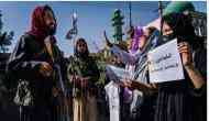 Afghanistan: Female protesters in Kabul urge Taliban to reopen Ministry of Women's Affairs