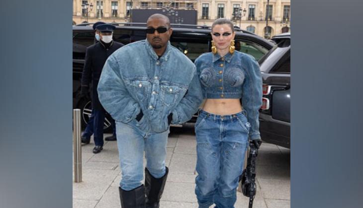 Kanye West, Julia Fox make red carpet debut in matching denim at Men's Fashion Week