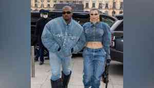 Kanye West, Julia Fox make red carpet debut in matching denim at Men's Fashion Week