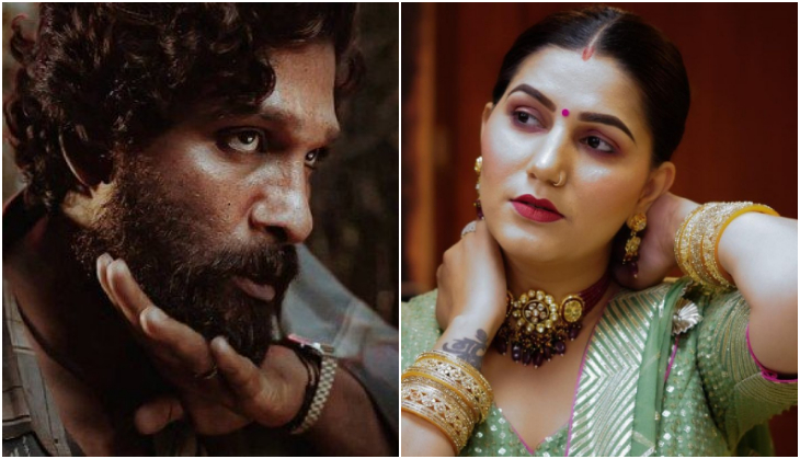 Sapna Choudhary recreates Allu Arjun’s dialogue from Pushpa; watch viral video