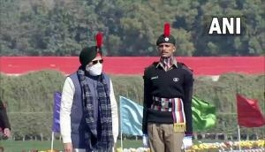Delhi: PM Modi sports turban with red hackle as he addresses NCC Rally